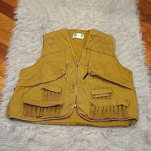 Game winner sportswear vintage mens tan‎ hunting vest size xl